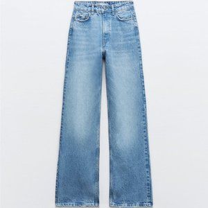 Zara HIGH-WAISTED FULL LENGTH Z1975 STRAIGHT LEG JEANS